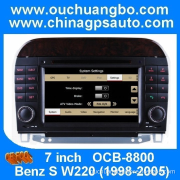 Ouchuangbo Car Radio Stereo for Benz S W220 (1998-2005) GPS Navigation iPod USB Auto Audio DVD Player